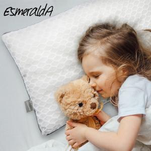 EsmeraldA エスメラルダ 枕 子供 呼吸する小学生の枕 夢ふわ ピロー 子ども 1年生から6年生 ジュニア 寝相 男の子 女の子 ホワイト 白｜biget