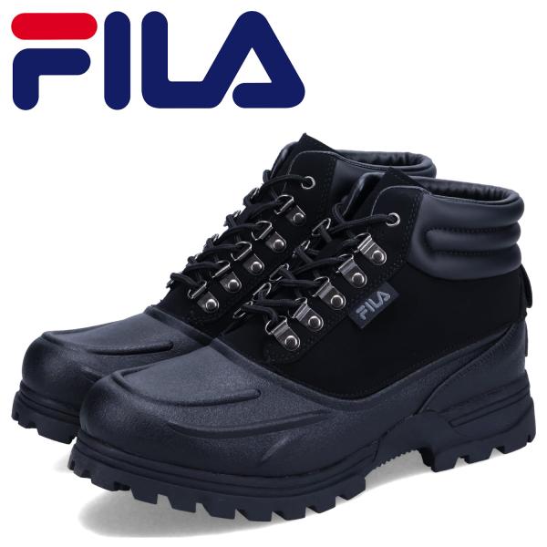 フィラ FILA ブーツ ウェザーテック メンズ 厚底 WEATHERTEC ブラック 黒 1SH4...