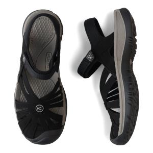 最安値　KEEN ストラップサンダル　黒　ローズサンダル　キーン　女性　24 最安値 KEEN ストラップサンダル 黒 ローズサンダル キーン 女性