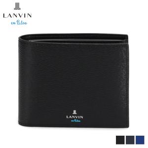 LANVIN en Bleu ランバンオンブルー 財布 二つ折り ワグラム メンズ レディース 小銭入れ付 WAGRAM ブラック ネイビー ブルー 579604｜biget