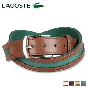 LACOSTE ラコステ ベルト メンズ BELT アイボリー ネイビー ベージュ グリーン LB71570｜biget