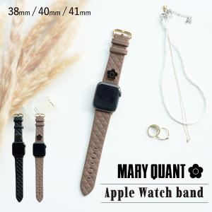 マリークヮント MARY QUANT アップルウォッチ バンド レディース 41mm 40mm 38mm Apple Watch Band ブラック ベージュ 黒 AWB-MQ01/AWB-MQ02 母の日｜biget