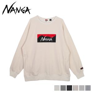 ナンガ NANGA トレーナー スウェット エコ ハイブリット ボックスロゴ メンズ ECO HYBRID BOX LOGO SWEATSHIRT NW2311-1F201｜biget