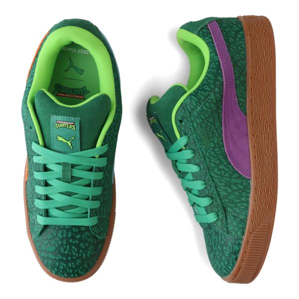 プーマ PUMA スニーカー スウェード メンズ スエード SUEDE XL TMNT グリーン 4...