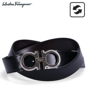 新品未使用　Salvatore Ferragamo ブラックグレーレザーベルト Amazon | サルヴァトーレ フェラガモ SALVATORE FERRAGAMO