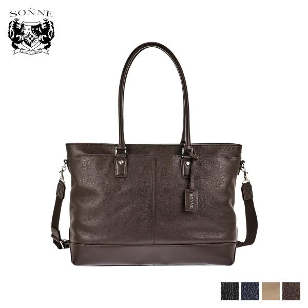 SONNE ゾンネ トートショルダーバッグ メンズ CLAUDIO TOTE BAG ブラック ネイ...