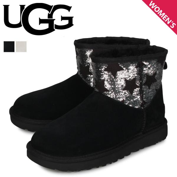 アグ UGG ムートン ブーツ クラシック ミニ シークイン スターズ レディース CLASSIC ...