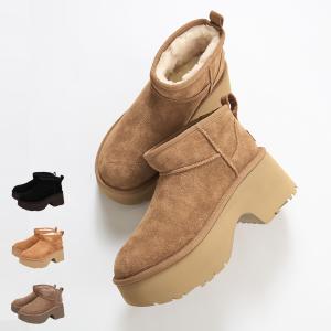 未使用■UGG アグ【25.0】クラシック ミニ ツイード ムートンブーツ UGG アグ ムートンブーツ クラシック ウルトラ ミニ ニュー