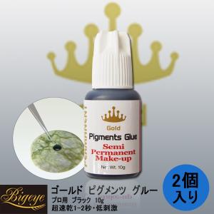 [お得な2点セット] ゴールド ピグメンツ グルー プロ 10g 速乾性 持続性　接着強化　 GOLD PIGMENTS GLUE PRO 10g