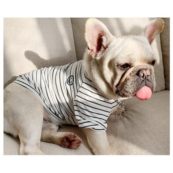 ペットとお揃い 犬用 猫用 服 ボーダー 動物用Sサイズ 人間用フリーサイズ ホワイト ブルー ピン...