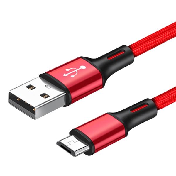 android micro USB ケーブル 100cm レッド