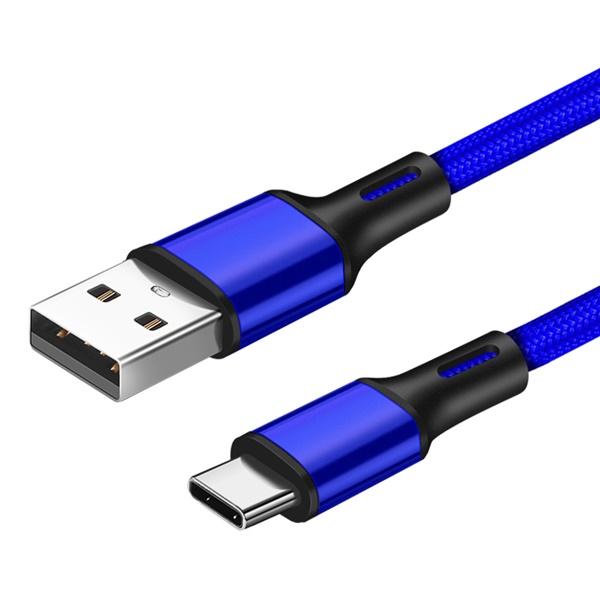 Cタイプ用 USB ケーブル 100cm ブルー