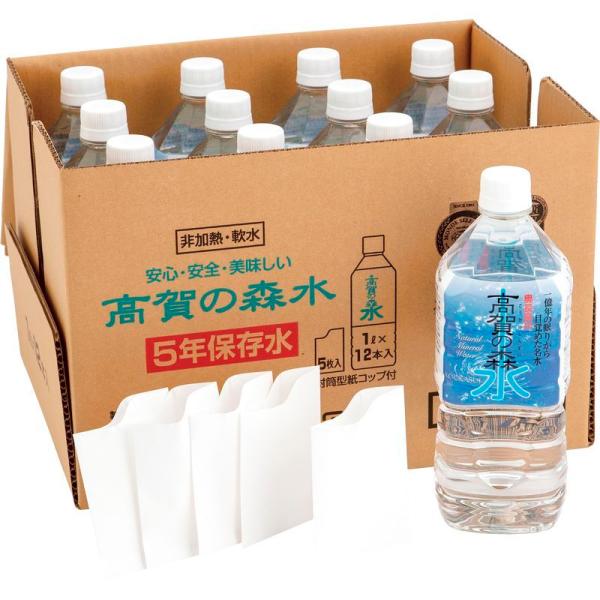 （ご注文から1週間〜4週間程で発送）高賀の森水 5年保存水 1L×12本【直送品】［送料無料］