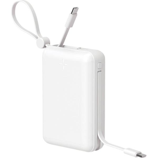 HIDISC ケーブル一体型PD20W対応モバイルバッテリー 20000mAh HD4-MBTC20...