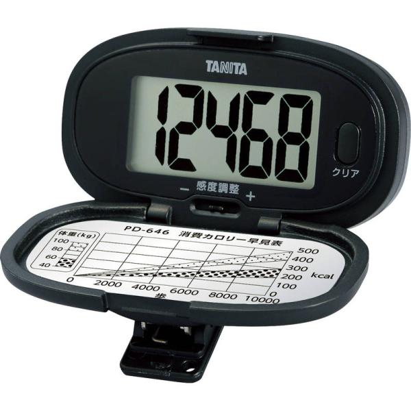 タニタ 歩数計 PD-646BK ブラック