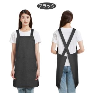 エプロン 被るだけ 体型カバー 着脱簡単 肩掛...の詳細画像4