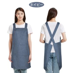 エプロン 被るだけ 体型カバー 着脱簡単 肩掛...の詳細画像5