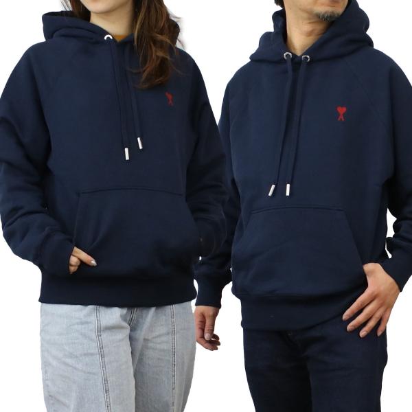 AMI PARIS アミパリス パーカー USW205.747 430 ユニセックス ネイビー爆買