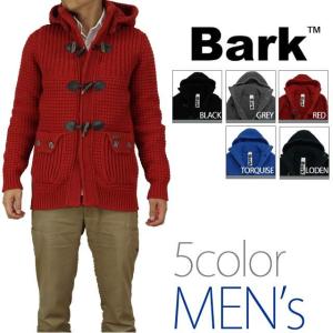 バーク Bark ニットダッフル ダッフルコート 42B8001-255 RED レッド系 裏地無し メンズ