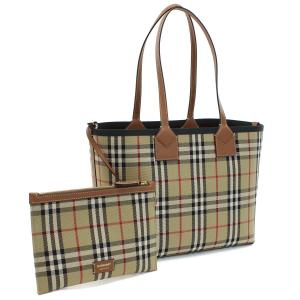 BURBERRY（バーバリー） ノバチェック トートバッグ キャンバス レザー