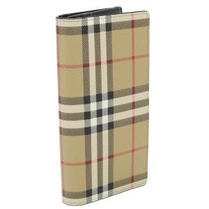 BURBERRY（バーバリー） ノバチェック 二つ折り長財布 PVCレザー