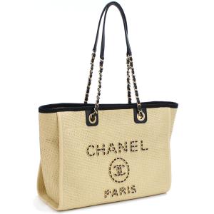 シャネル CHANEL トートバッグ ブランド ドーヴィルラインMM A67001 ドーヴィルMM ベージュ系　bag-01 gif-03w｜bighit