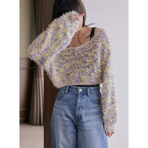 【50%OFF】 マルチカラーチュールヤーンニット　COEL　コエル　ニット