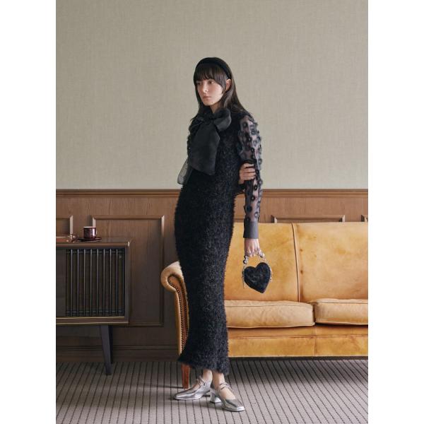 【50%OFF】チュールヤーンニットワンピース　COEL　コエル　ニットワンピース