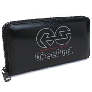 新品未使用 DIESEL ディーゼル 長財布 本革 レザー ラウンドファスナー ディーゼル 本革 長財布 ラウンドファスナー ブラック DIESEL