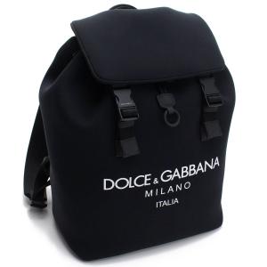 ドルチェ&amp;ガッバーナ DOLCE&amp;GABBANA ロゴ入り リュック　バックパック BM1756　AA350　HNII7 ブラック