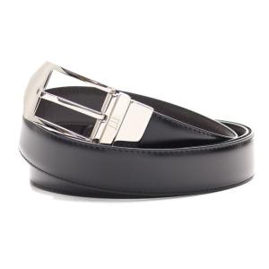 ダンヒル DUNHILL メンズベルト HPT710 ブラッ...