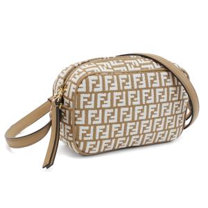 FENDI フェンディ ヴィンテージ ズッカ ブラウン ゴールド金具 PVC /レザー ショルダーバッグ メッセンジャーバッグ レディース 601356 【中古】 FENDI フェンディ ヴィンテージ ズッカ ブラウン ゴールド金具 PVC