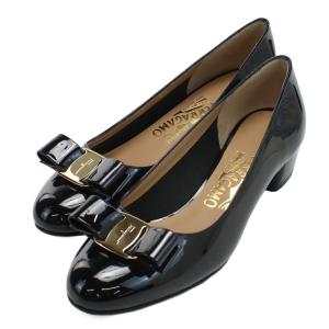 フェラガモ FERRAGAMO レディースシューズ　ブランド　ヴァラ 01-B221 0591963　NERO ブラック　shoes-01｜bighit