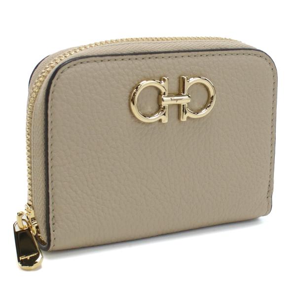 FERRAGAMO 小銭入れ  ガンチーニ 22-0406 0758667 DAINO ベージュ