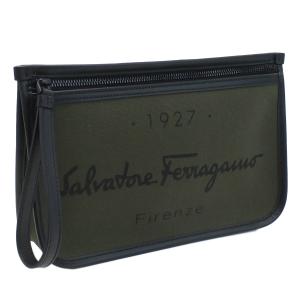 【極美品】【最新モデル】Ferragamo ガンチーニ レザー ボディバッグ Salvatore Ferragamo (サルヴァトーレフェラガモ) メンズ ボディバッグ