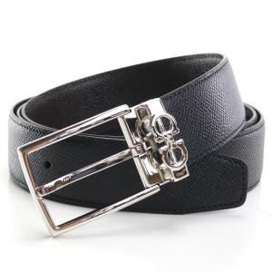 フェラガモ FERRAGAMO  メンズベルト 67-A037 0708206 NERO/T.MORO ブラック ブラウン系 bos-31｜bighit