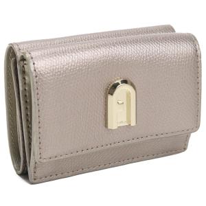 フルラ FURLA FURLA 1927 3つ折り財布 ブランド 財布 PCW5ACO　AMT000　TAM00 TAUPE METAL ブラウンゴールド mini-01 wallet-01｜bighit