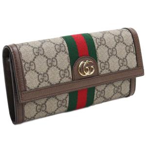 GUCCI（グッチ） 長財布 レディース オフィディア ブラウン 523153