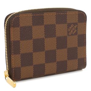 ルイヴィトン【最高級美品】ダミエエベヌジッピーパースラウンドファスナー LOUIS VUITTON（ルイ・ヴィトン） 財布 レディース ダミエ ジッピー