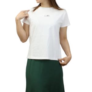 エムエムシックス MM6 ロゴ 半袖Ｔシャツ レディース ブランド S52GC0312　S24312　100 ホワイト系 apparel-01 ts-01