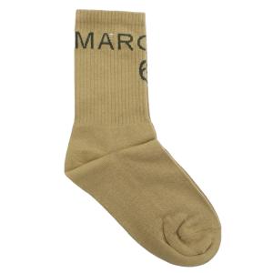 エムエムシックス MM6 レディース ソックス ブランド ロゴ アンクル S52TL0028　S17945　124F ブラウン系　socks-01 母の日｜bighit