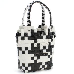 【大人もOK】マルニ MARNI トートバッグ　ブランド  M00637　M00IW　0M100 ホワイト系 ブラック　bag-01｜ビッグヒット Yahoo!店