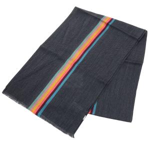 【均一セール】ポールスミス Paul Smith メンズ−マフラー ブランドマフラー M1A454D AS22 76 グレー系 warm-01 goods-m｜bighit