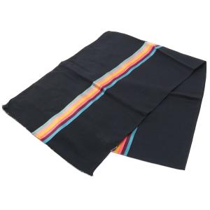 【均一セール】ポールスミス Paul Smith メンズ−マフラー ブランドマフラー M1A454D AS22 79 ブラック warm-01 goods-m｜bighit