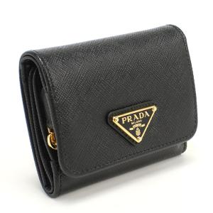 PRADA プラダ 財布 二つ折り財布 1MV021 QHH ネロ サフィアーノ PRADA プラダ 財布 二つ折り財布 1MV021 QHH ネロ サフィアーノ