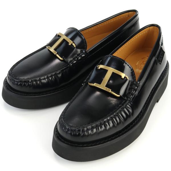 TOD’S トッズ ローファー XXW54K0HN90 SHA B999 レディース ブラック 爆買