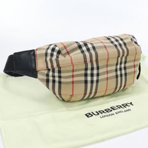 中古バーバリーBURBERRY ベルトバッグ ブランド ボディバッグ 8010430 ベージュ系 ランク：AB us-2 メンズ レディース｜bighit