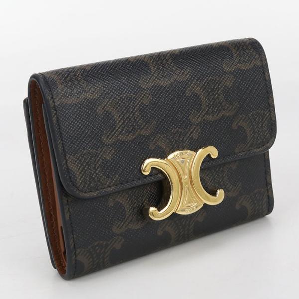 中古・未使用 CELINE セリーヌ 三つ折り財布 10I652DS3.04LU  レディース ブラ...