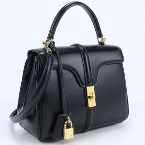 中古良品セリーヌCELINE 16セーズ スモール バッグ カーフ 18800 3BEY 38NO ブラック系　 ランク：A us-2 2WAY ショルダー レディース｜bighit