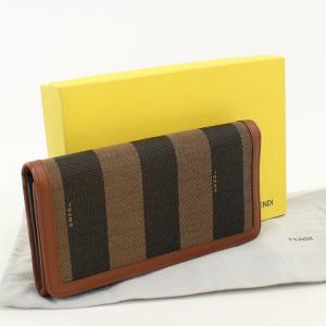 FENDI（フェンディ） 長財布 ラウンドファスナー ズッカ柄 8m0299